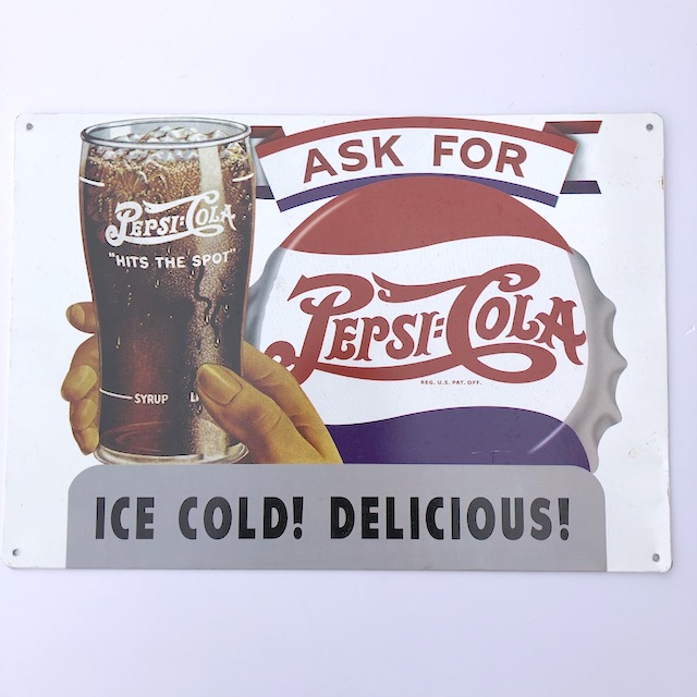 SIGN, Advertising - Pepsi Cola 42 x 29cm